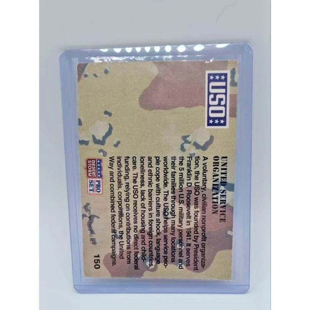 1991 Pro Set Desert Storm #150 United Service Organization Card